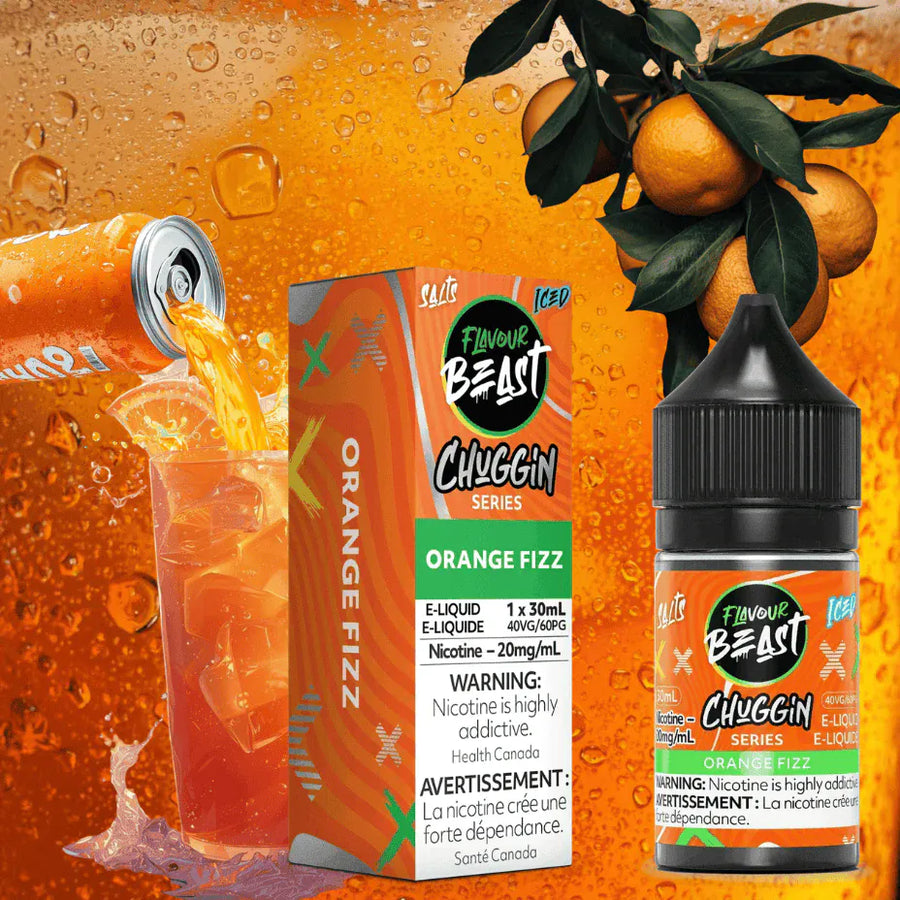 Flavour Beast Salt - Chuggin' Orange Sparkle 30mL / 20mg Vape Superstore Yorkton Saskatchewan