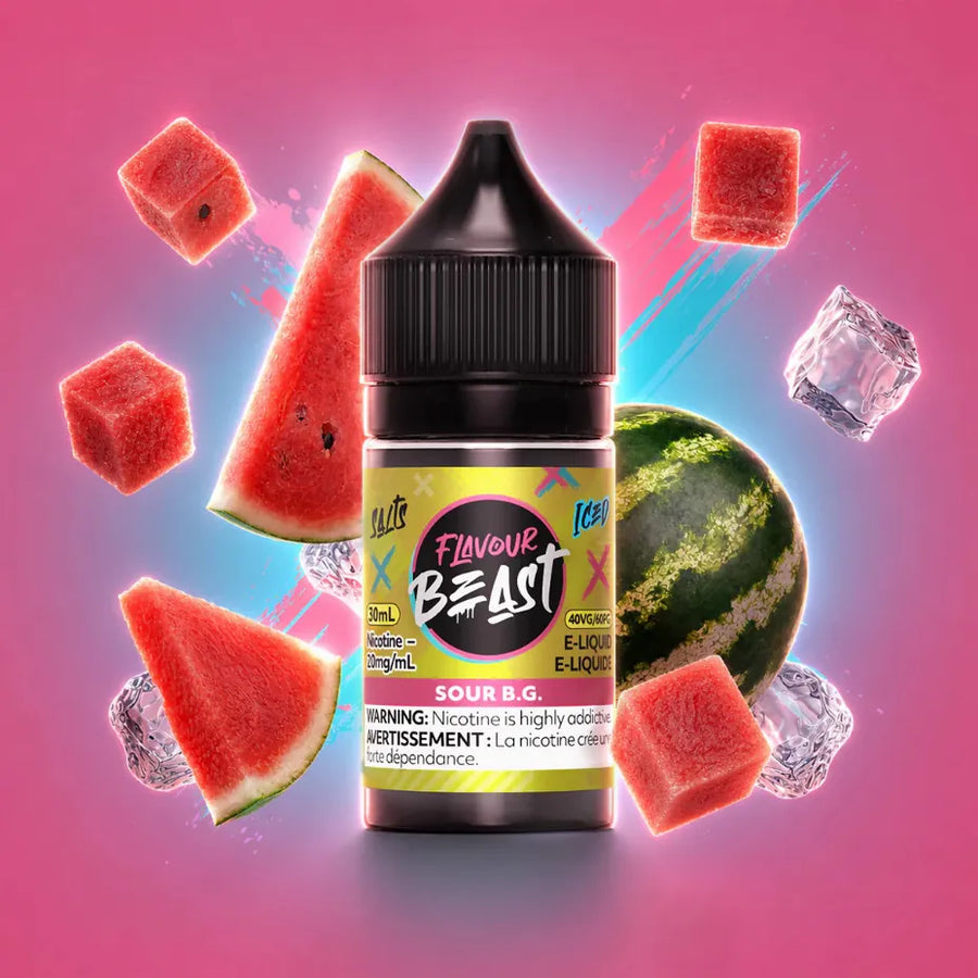 Flavour Beast Salt - Sour B.G 30mL 30mL / 20mg/mL Vape Superstore Yorkton Saskatchewan