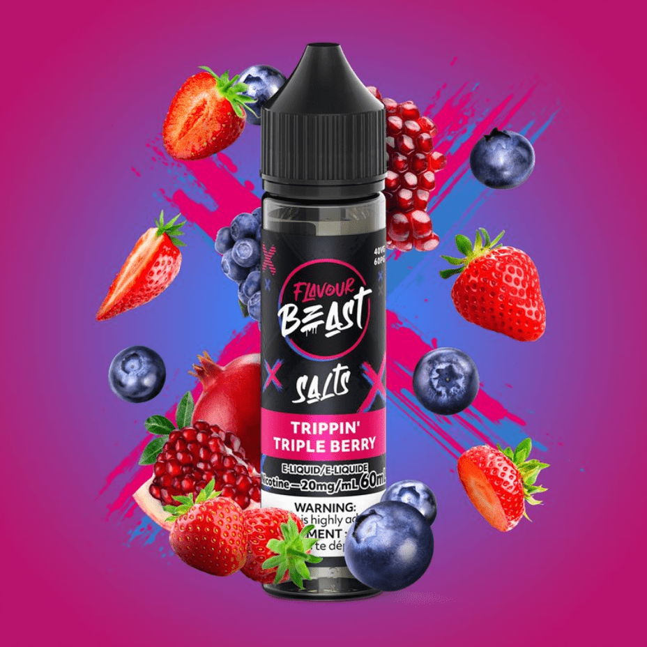 Flavour Beast Salt-Trippin' Triple Berry-60ml 60ml / 20mg Vape Superstore Yorkton Saskatchewan