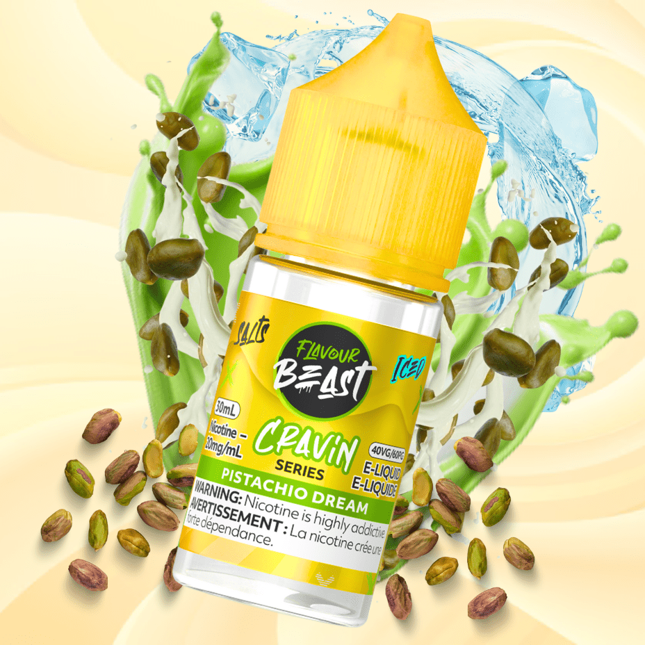 Flavour Beast Salts Salt Nic E-Liquid 20mg / 30mL Flavour Beast Cravin' Salts-Pistachio Dream Iced Flavour Beast Cravin' Salts-Pistachio Dream Iced in Yorkton