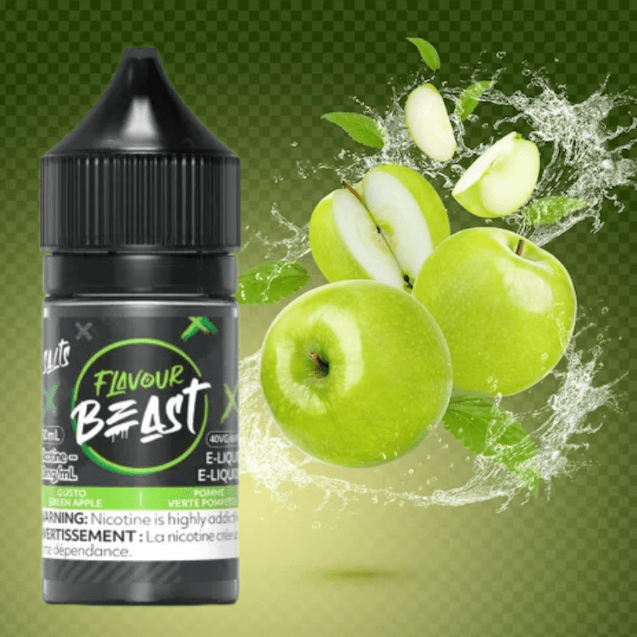 Flavour Beast Salts Salt Nic E-Liquid 30ml / 20mg Gusto Green Apple Salts by Flavour Beast E-Liquid Gusto Green Apple Salts by Flavour Beast-Yorkton Vape SuperStore & Bong Shop, SK