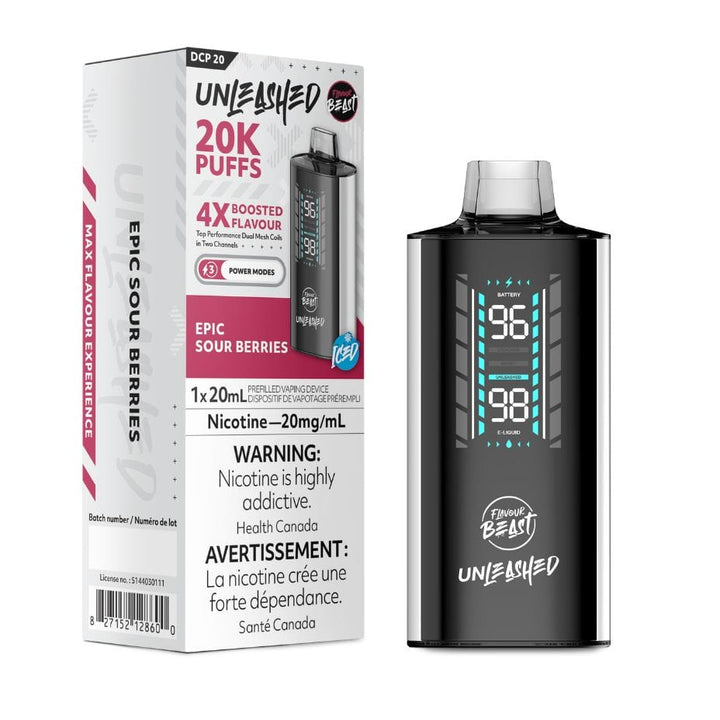 Flavour Beast Unleashed DCP 20K - Epic Sour Berries Vape Superstore Yorkton Saskatchewan