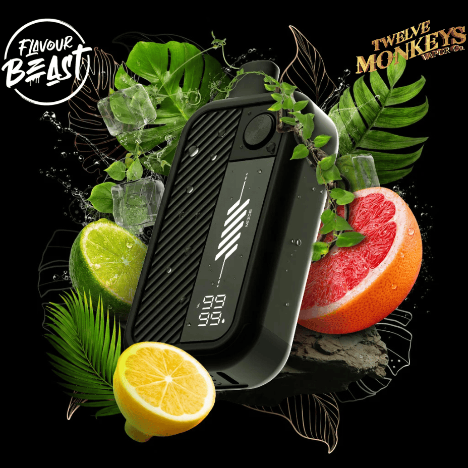 Flavour Beast X 12 Monkeys Beast Mode Max 3 60K Disposable-Harambae Ice 20mL / 60000 Puffs / 20mg/mL Vape Superstore Yorkton Saskatchewan