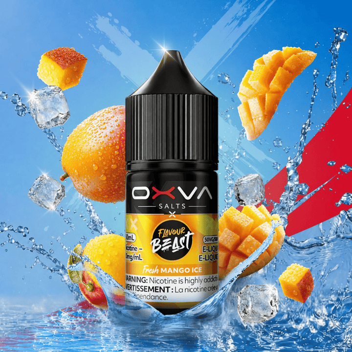 Flavour Beast x OXVA E-Liquid - Fresh Peach Cherry Lemon Ice Salt 30mL / 20mg Vape Superstore Yorkton Saskatchewan