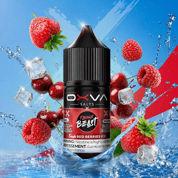 Flavour Beast x OXVA E-Liquid - Fresh Red Berries Ice 30mL / 20mg Vape Superstore Yorkton Saskatchewan