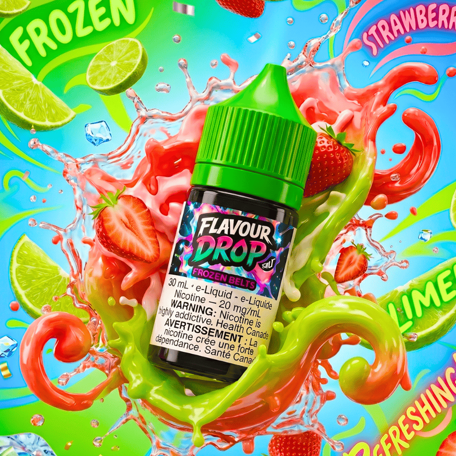 Flavour Drop Salts - Frozen Belts 30mL / 20mg Vape Superstore Yorkton Saskatchewan