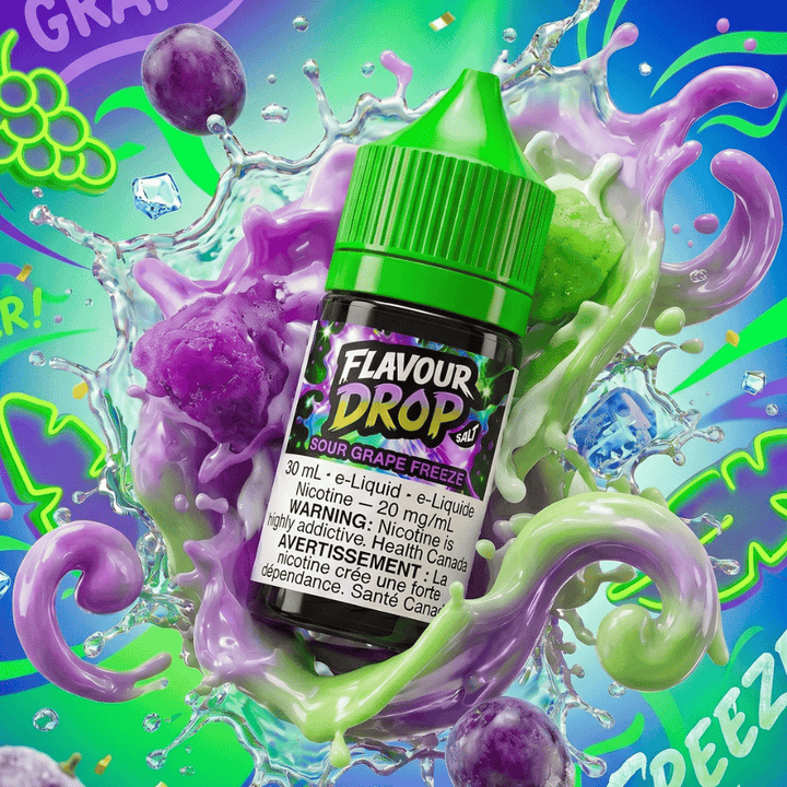 Flavour Drop Salts - Sour Grape 30mL / 20mg Vape Superstore Yorkton Saskatchewan