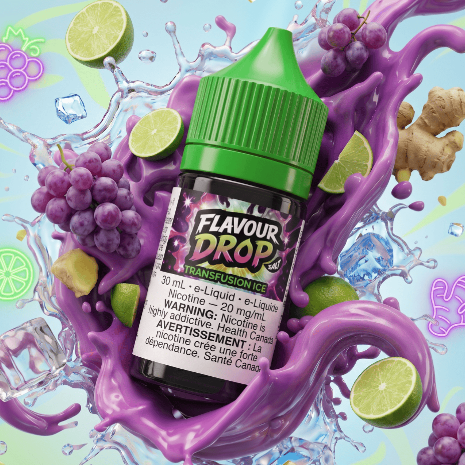 Flavour Drop Salts - Transfusion Ice 30mL / 20mg Vape Superstore Yorkton Saskatchewan