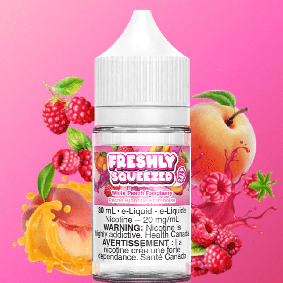 Fresh Squeezed Salt Nic E-Liquid 30ml / 12mg Freshly Squeezed Salt-White Peach Raspberry-30ml Freshly Squeezed Salt-White Peach Raspberry -Steinbach Vape SuperStore