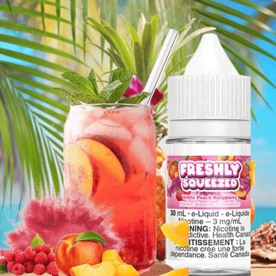 Fresh Squeezed Salt Nic E-Liquid Freshly Squeezed Salt-White Peach Raspberry-30ml Freshly Squeezed Salt-White Peach Raspberry -Steinbach Vape SuperStore
