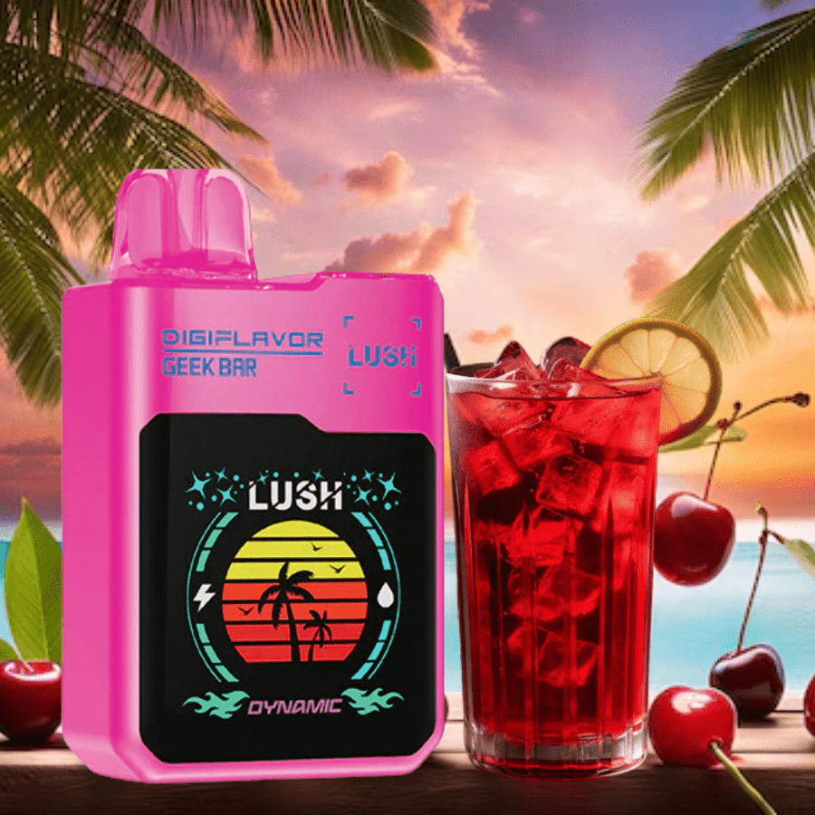 Geek Bar Digiflavor Lush 20k Disposable Vape-Cherry Blast Ice Vape Superstore Yorkton Saskatchewan