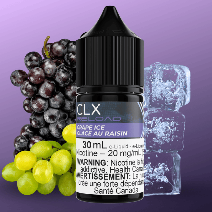 Grape Ice Salt by CLX Reload E-Liquid Vape Superstore Yorkton Saskatchewan