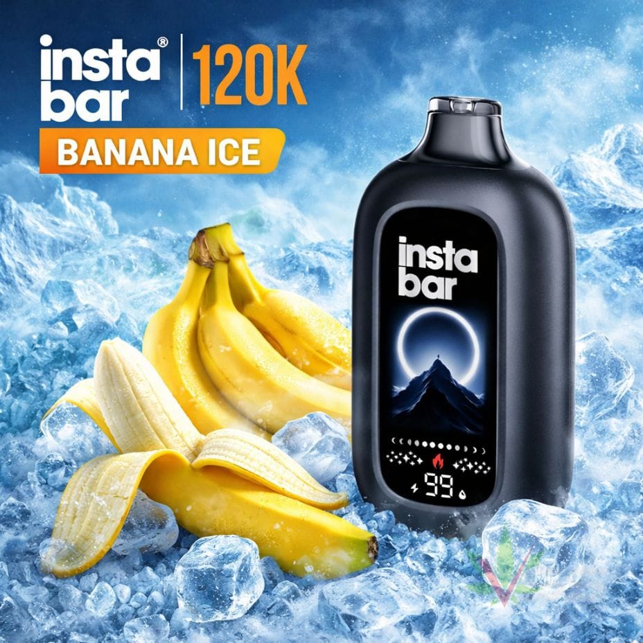 Insta Bar 120K Disposable Vape - Banana Ice 120000 / 20mg Vape Superstore Yorkton Saskatchewan