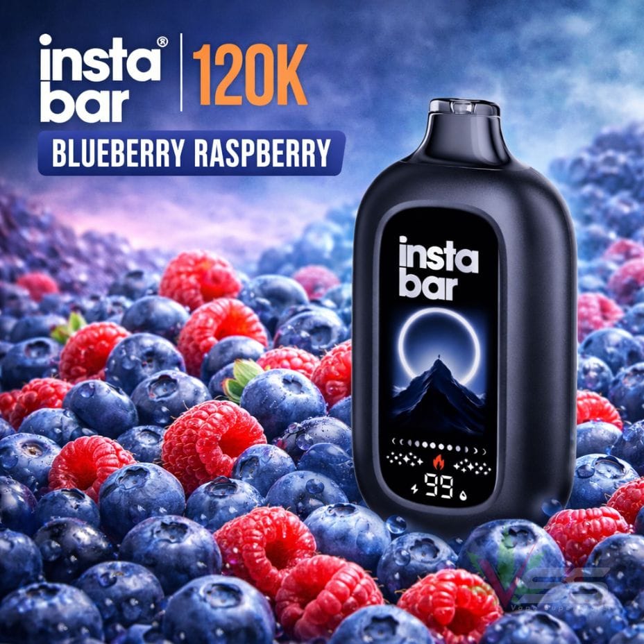 Insta Bar 120K Disposable Vape - Blueberry Raspberry 120000 / 20mg Vape Superstore Yorkton Saskatchewan
