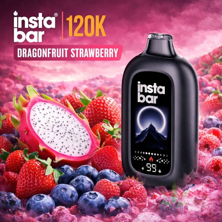 Insta Bar 120K Disposable Vape - Dragonfruit Strawberry 120000 / 20mg Vape Superstore Yorkton Saskatchewan