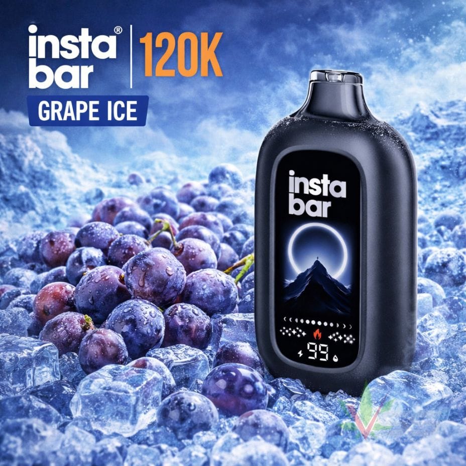 Insta Bar 120K Disposable Vape - Grape Ice 120000 / 20mg Vape Superstore Yorkton Saskatchewan