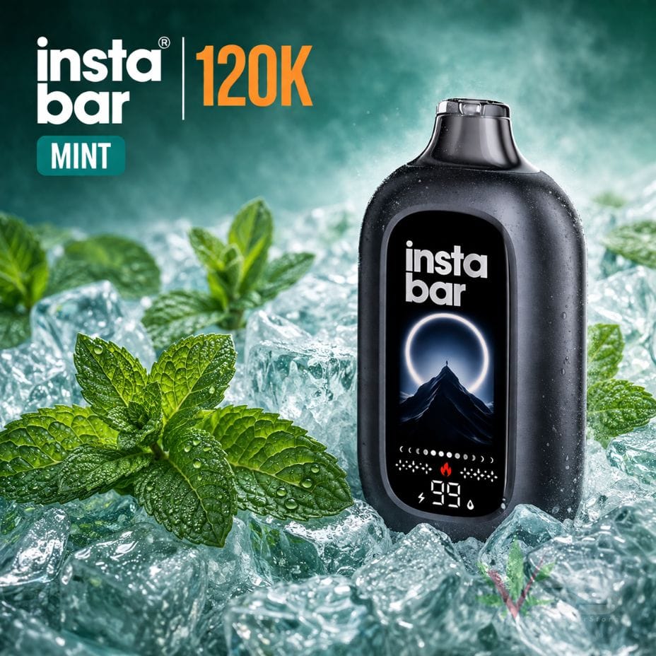 Insta Bar 120K Disposable Vape - Mint 120000 / 20mg Vape Superstore Yorkton Saskatchewan
