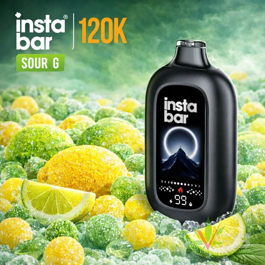 Insta Bar 120K Disposable Vape - Sour G 120000 / 20mg Vape Superstore Yorkton Saskatchewan