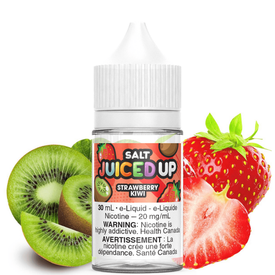Juiced Up Salt in Strawberry Kiwi Flavour in 30mL Bottle Available at Yorkton Vape SuperStore & Bong Shop Located in Yorkton, Saskatchewan, Canada
