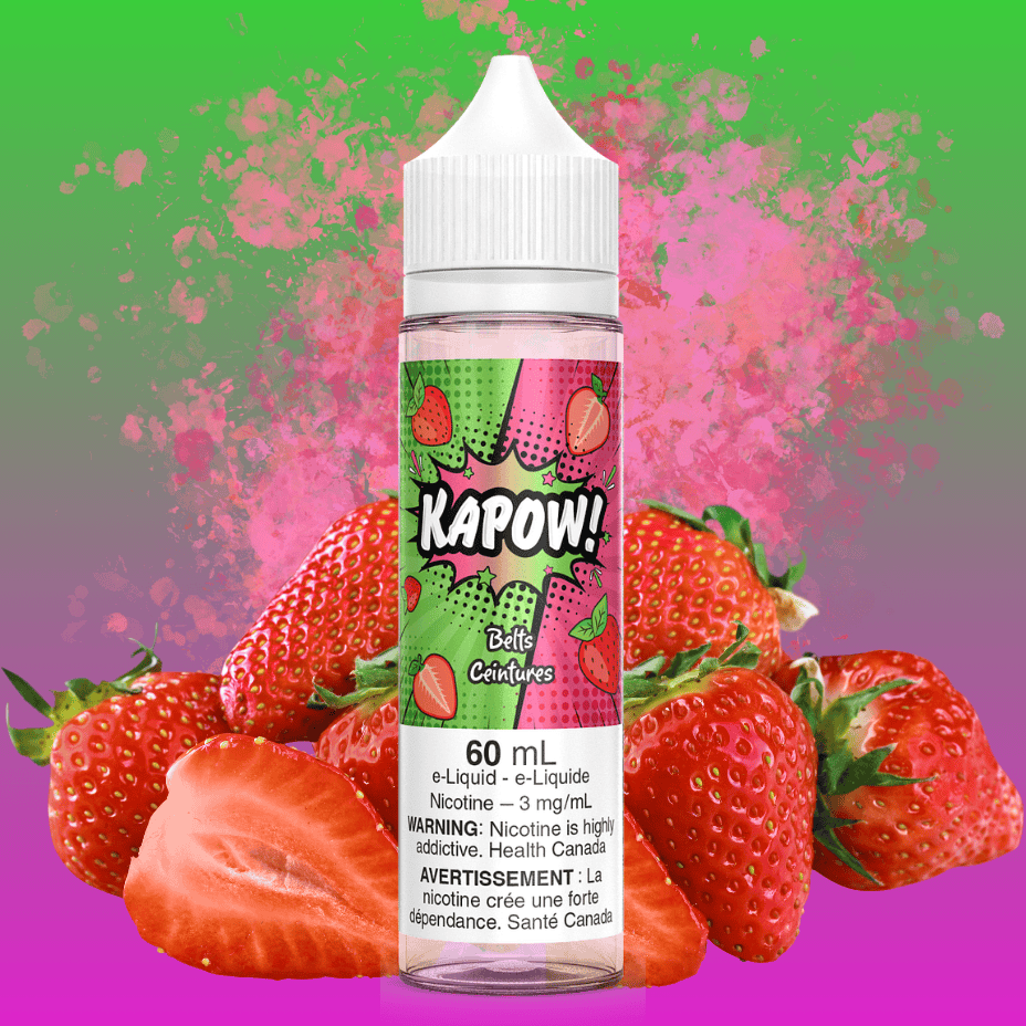 Kapow E-Liquid - Belts 60ml / 3mg Vape Superstore Yorkton Saskatchewan