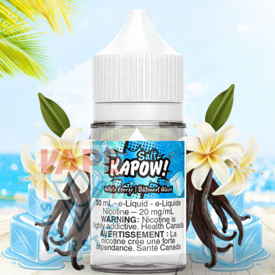 Kapow E-Liquid Salt Nic E-Liquid White Freeze Salt by Kapow E-liquid White Freeze Salt by Kapow E-liquid-Yorkton Vape SuperStore Sask