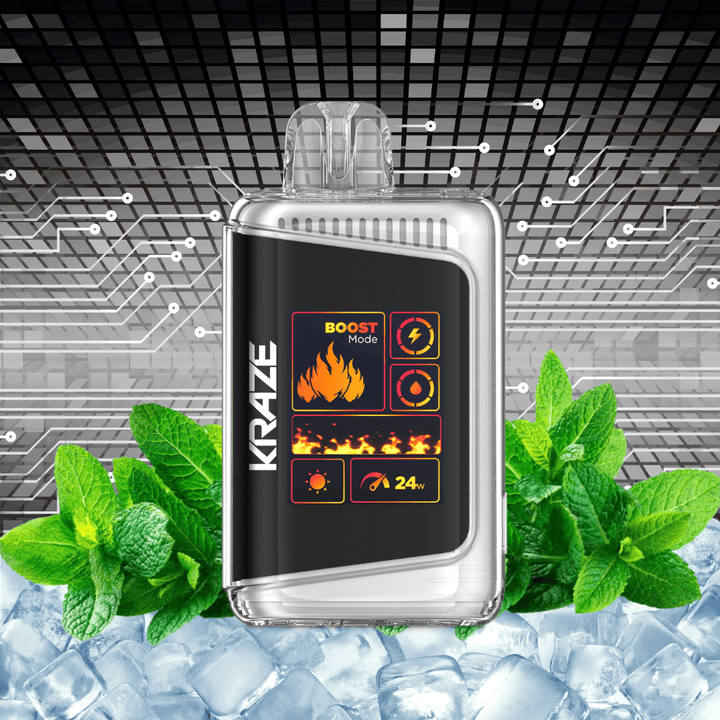 Kraze HD Mega 20k Disposable Vape - Fresh Mint Ice 20000 Puffs / 20mg Vape Superstore Yorkton Saskatchewan