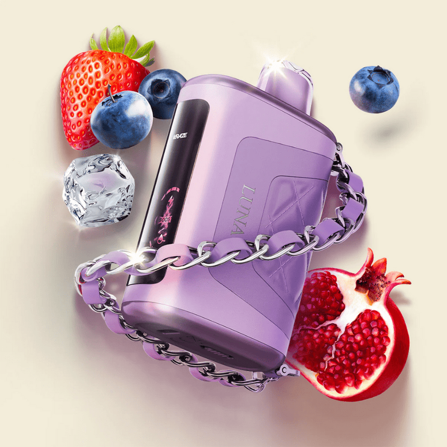 Kraze Luna 42k Disposable Vape - Blueberry Strawberry Pomegranate Ice Vape Superstore Yorkton Saskatchewan