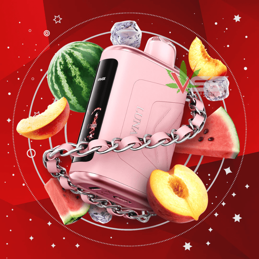 Kraze Luna 42k Disposable Vape-Ruby Peach Watermelon Ice Vape Superstore Yorkton Saskatchewan