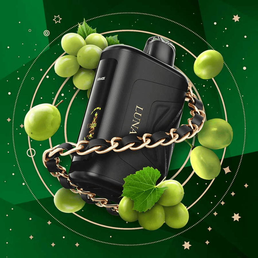 Kraze Luna Disposable Vape-Emerald Green Grape Vape Superstore Yorkton Saskatchewan