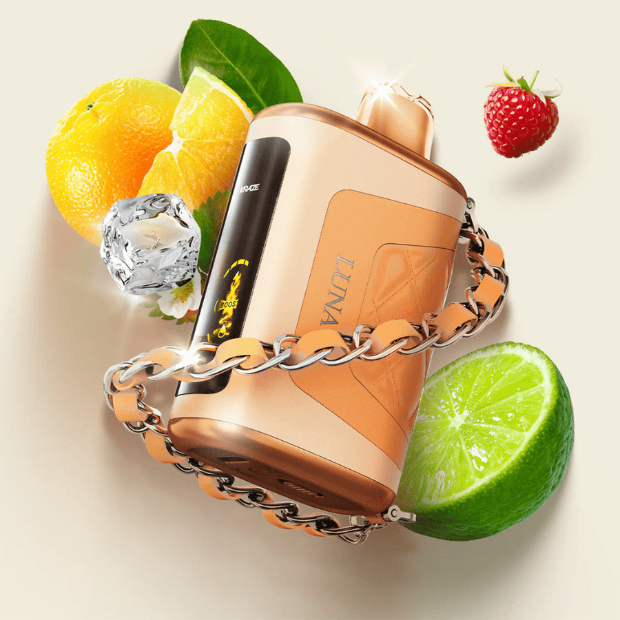 Kraze Luna Disposable Vape-Opal Orange Razz Lime Ice Vape Superstore Yorkton Saskatchewan