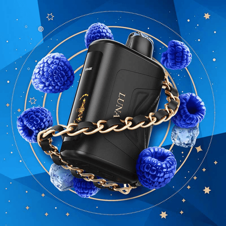 Kraze Luna Disposable Vape-Sapphire Blue Razz Ice Vape Superstore Yorkton Saskatchewan