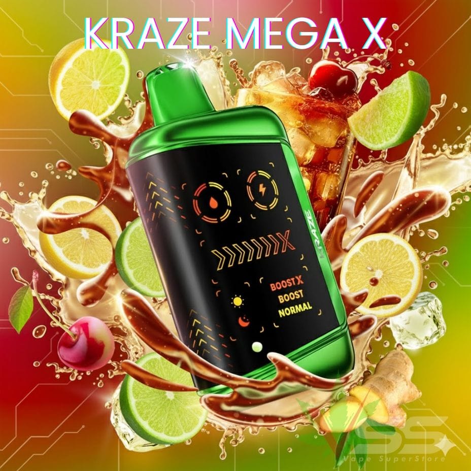 Kraze Mega X 48K - Cherry MTN Citrus Ice Vape Superstore Yorkton Saskatchewan