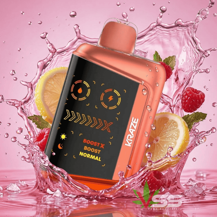 Kraze Mega X 48K Disposable Vape - Pink Lemon KO Ice 20mL / 48000 Puffs / 20mg Vape Superstore Yorkton Saskatchewan