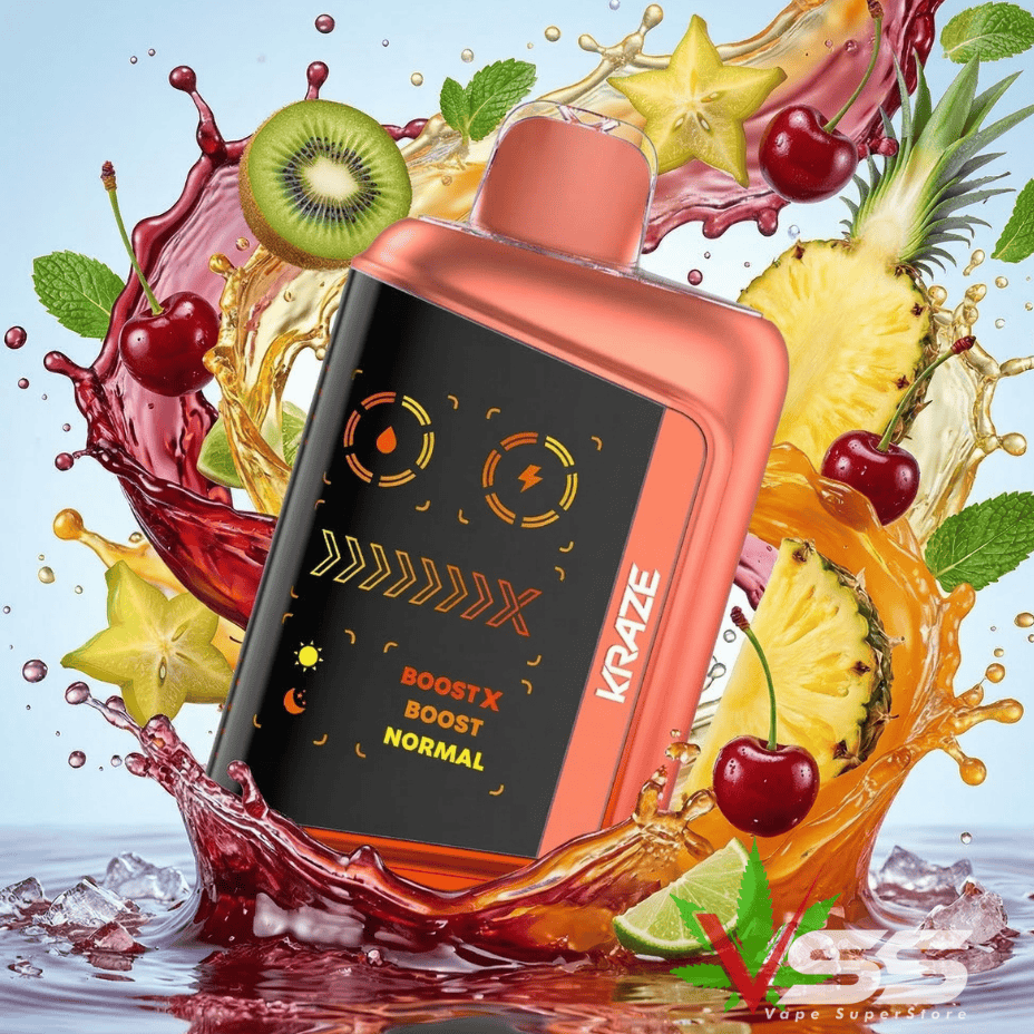 Kraze Mega X 48K Disposable Vape - Tropical KO Ice 20mL / 48000 Puffs / 20mg Vape Superstore Yorkton Saskatchewan