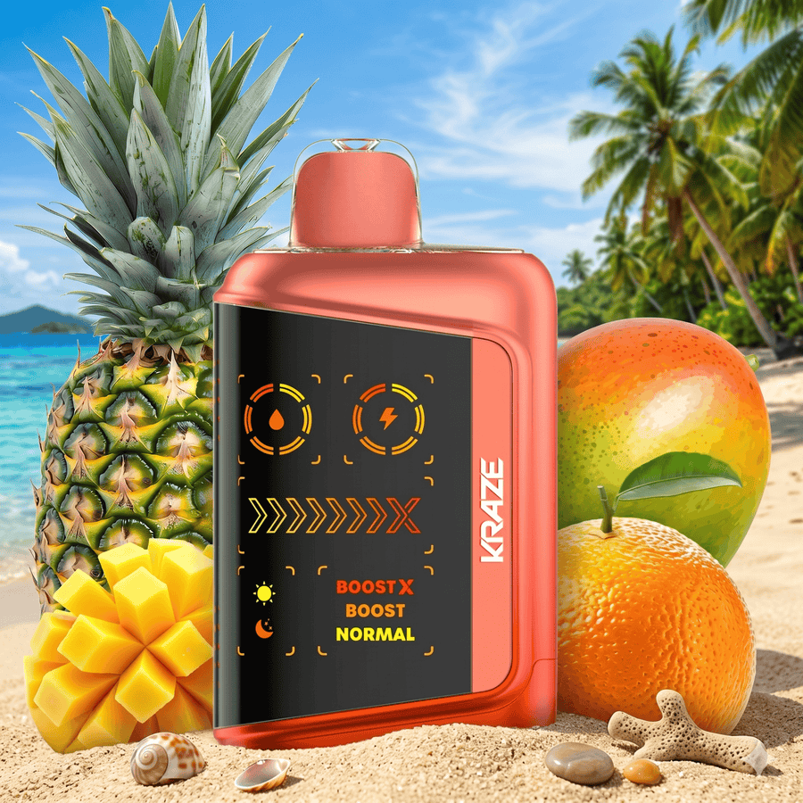 Kraze Mega X 48K Disposable Vape - Tropical KO Ice 20mL / 48000 Puffs / 20mg Vape Superstore Yorkton Saskatchewan