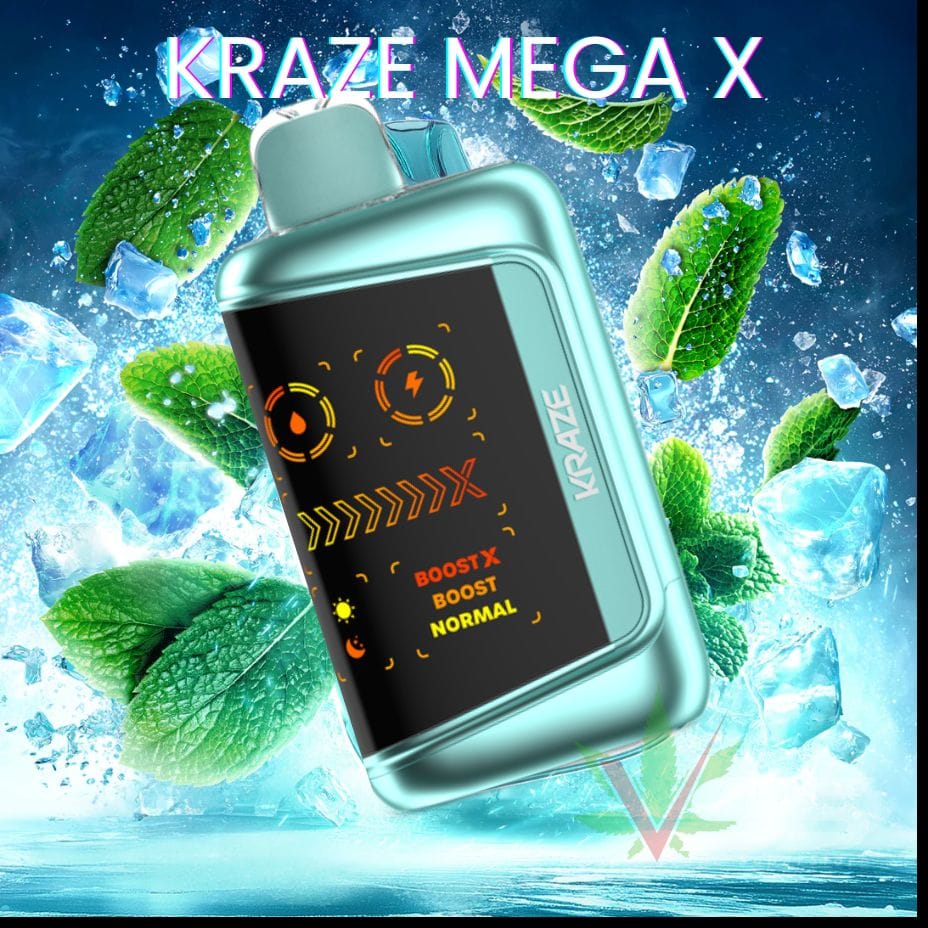 Kraze Mega X 48K - Mighty Mint CG Ice Vape Superstore Yorkton Saskatchewan