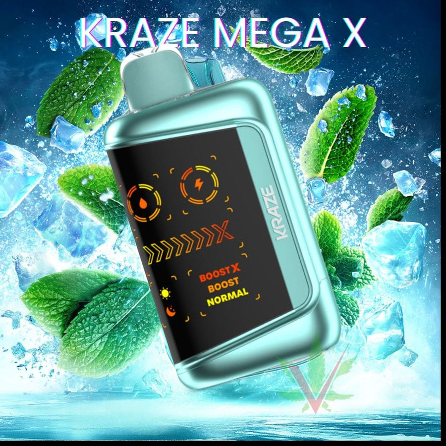 Kraze Mega X 48K - Mighty Mint CG Ice Vape Superstore Yorkton Saskatchewan