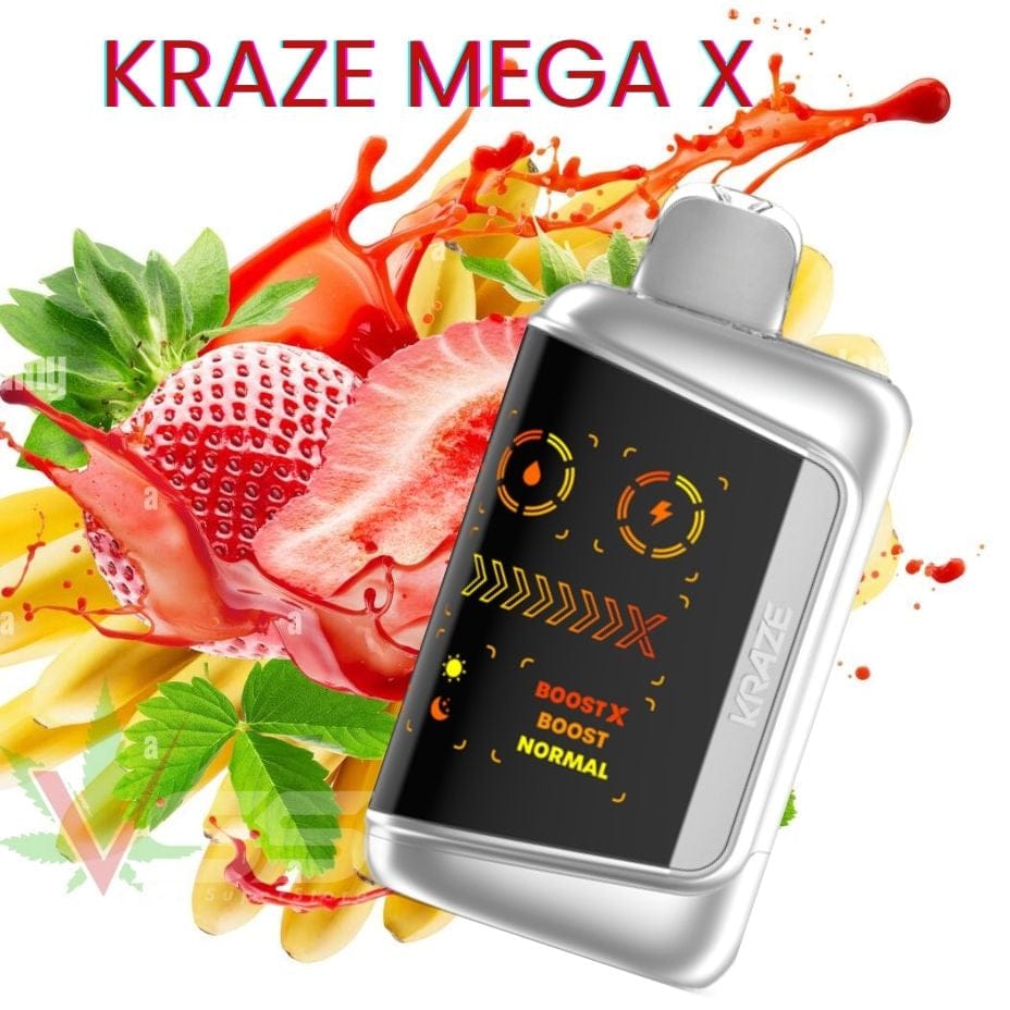 Kraze Mega X 48K - White G.B. Ice Vape Superstore Yorkton Saskatchewan