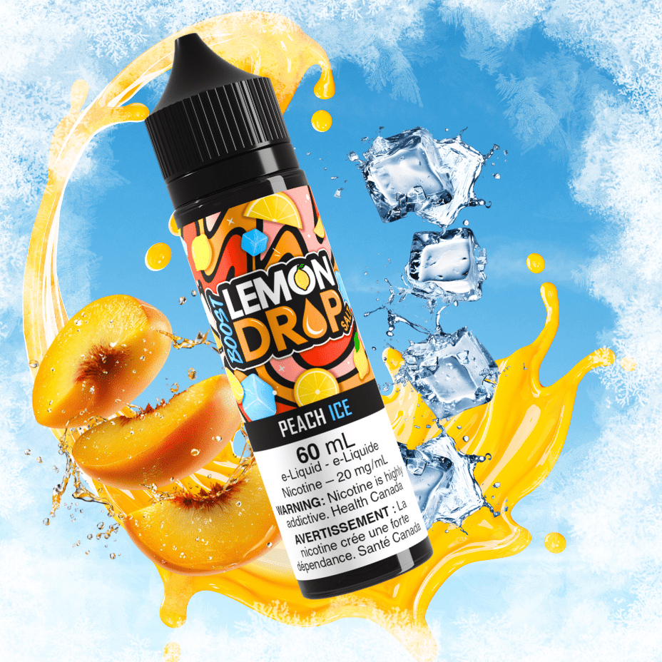 Lemon Drop Boost Salt 60ml - Peach Ice Vape Superstore Yorkton Saskatchewan