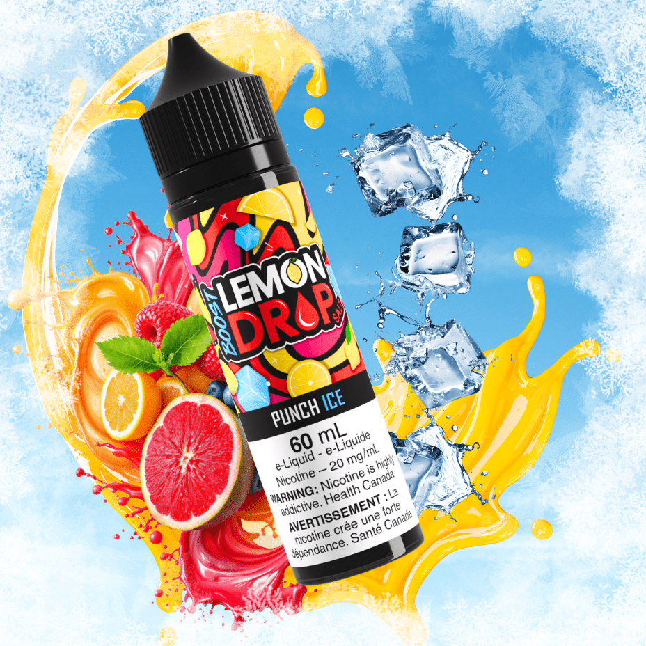 Lemon Drop Boost Salt 60ml - Punch Ice Vape Superstore Yorkton Saskatchewan