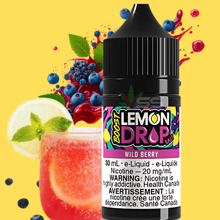 Lemon Drop Boost Salt - Wild Berry Vape Superstore Yorkton Saskatchewan