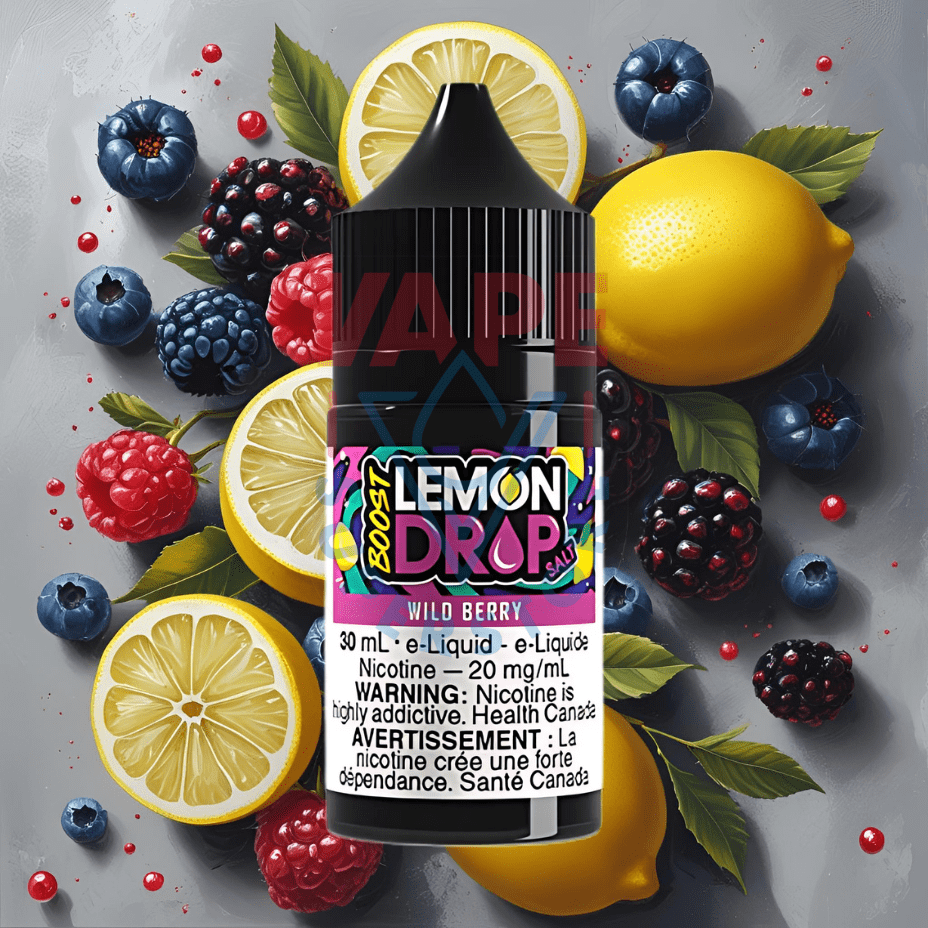 Lemon Drop Boost Salt - Wild Berry Vape Superstore Yorkton Saskatchewan