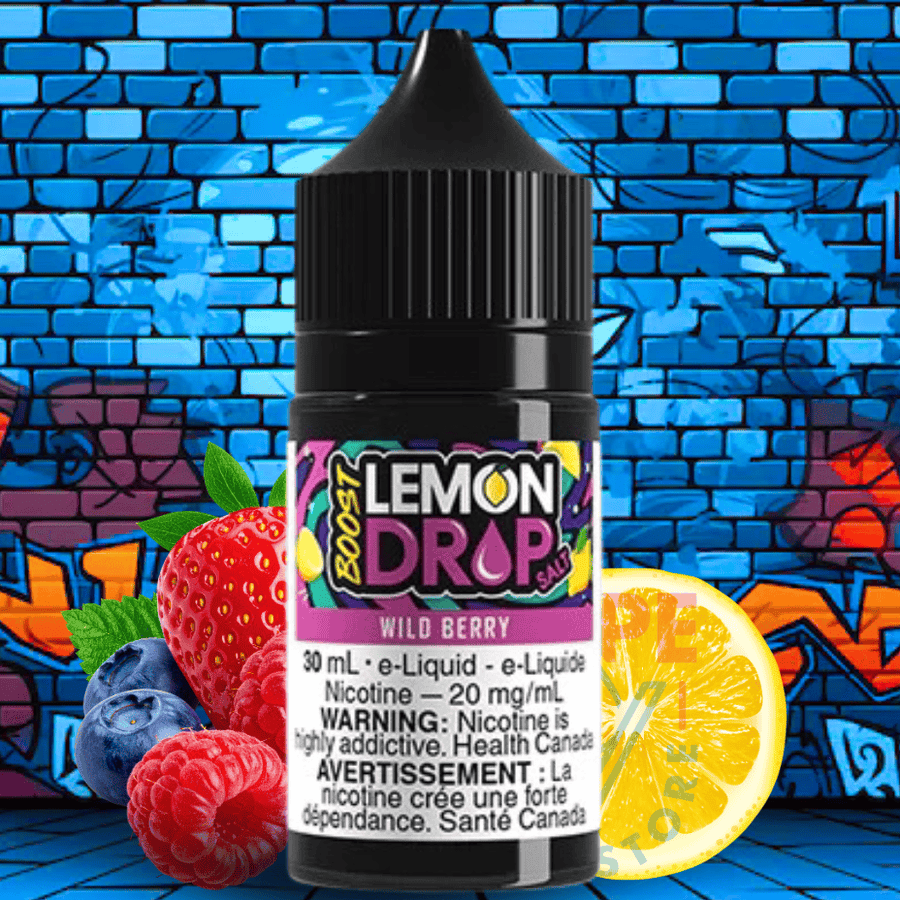 Lemon Drop Boost Salt - Wild Berry Vape Superstore Yorkton Saskatchewan
