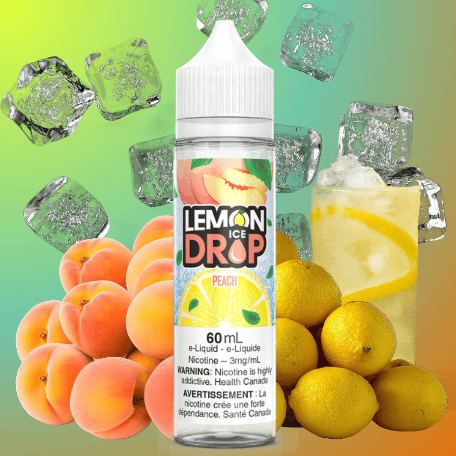 Lemon Drop E-Liquid - Peach Ice 60ml / 3mg Vape Superstore Yorkton Saskatchewan