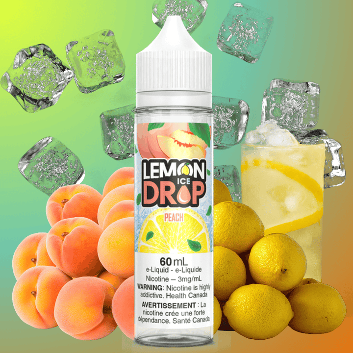 Lemon Drop E-Liquid - Peach Ice 60ml / 3mg Vape Superstore Yorkton Saskatchewan