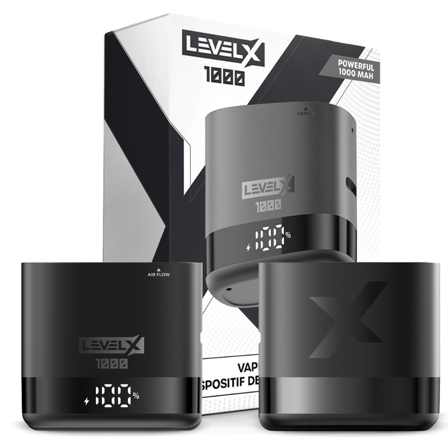Level X Closed Pod Systems 1000mAh / Metallic Black Level X Device Kit 1000 Level X Device Kit 1000-Level X Batteries in Sasketawan