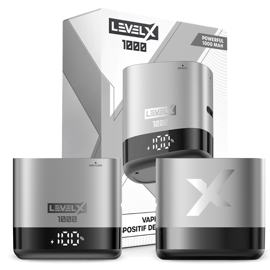 Level X Closed Pod Systems 1000mAh / Nexus Silver Level X Device Kit 1000 Level X Device Kit 1000-Level X Batteries in Sasketawan