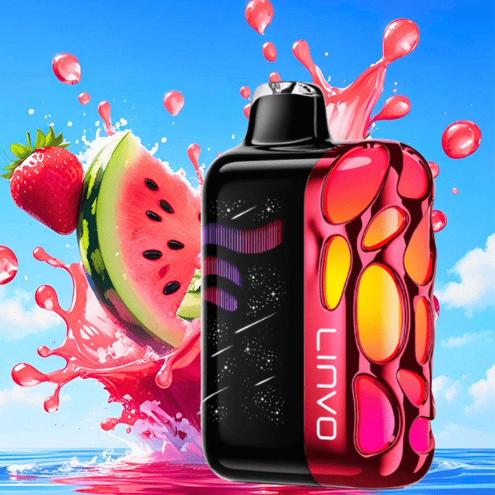 Linvo Rave 60k Disposable Vape-Strawberry Watermelon Ice Vape Superstore Yorkton Saskatchewan