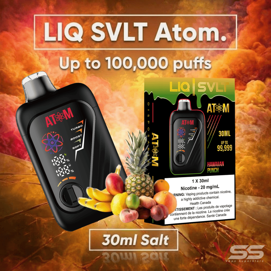 LIQ SVLT Atom 100K Disposable Vape-Hawaiian Punch Vape Superstore Yorkton Saskatchewan