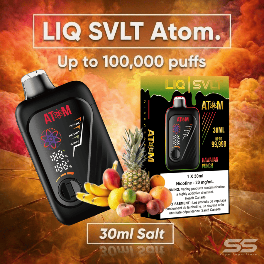 LIQ SVLT Atom 100K Disposable Vape-Hawaiian Punch Vape Superstore Yorkton Saskatchewan